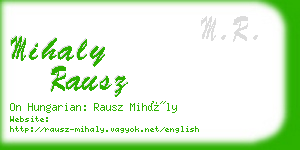 mihaly rausz business card